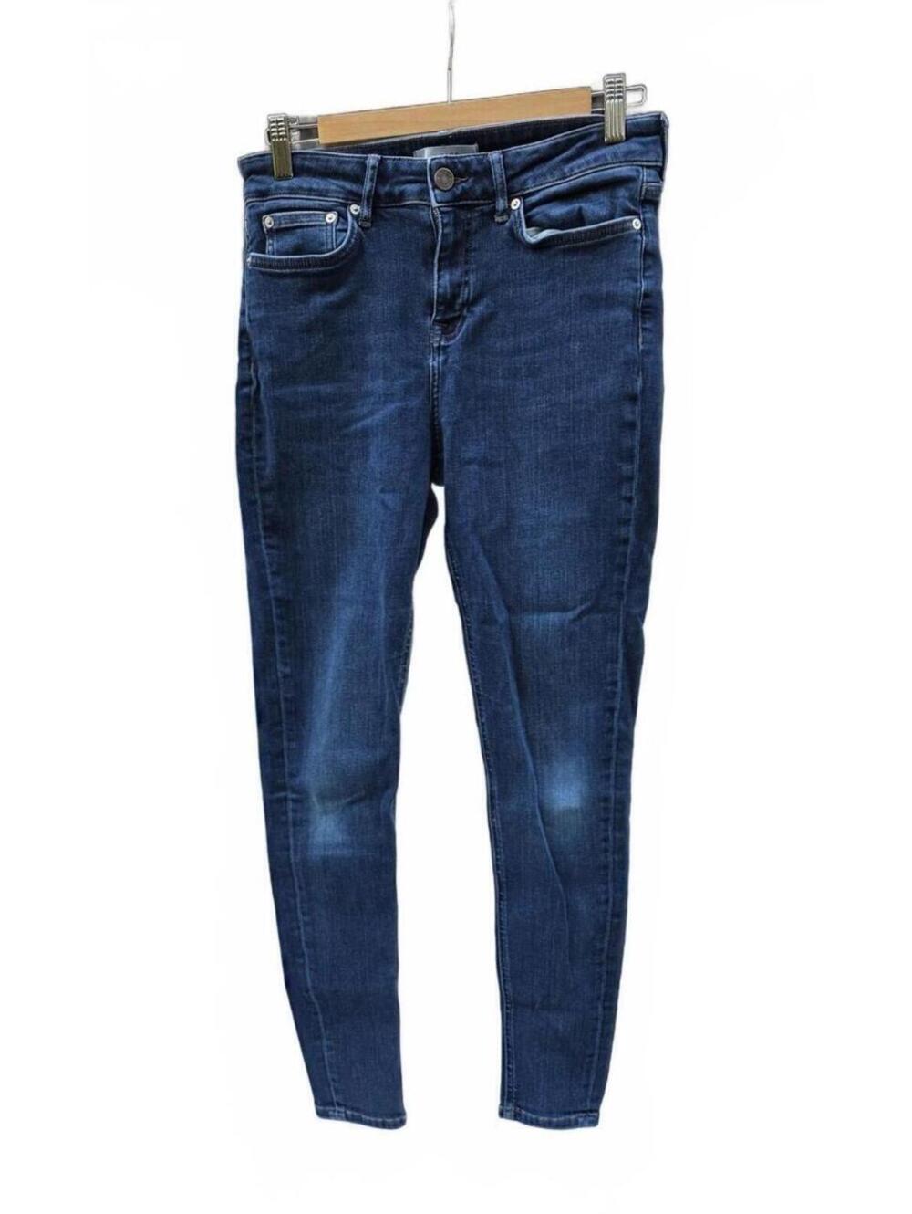 Reiss Women's High Rise Skinny Fit Jeans- Dark Wash Denim  28 Waist